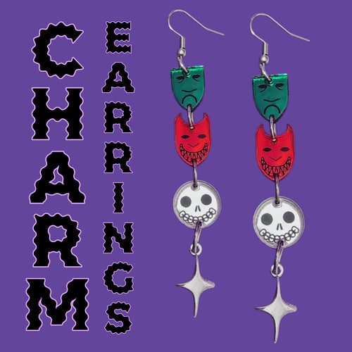 NIGHTMARE CHARM EARRINGS