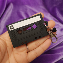 Cassette Tape Keychain with NFC Tag