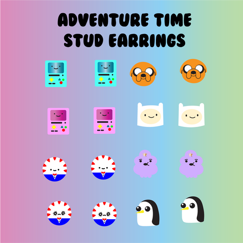 Adventure Time Stud Earrings