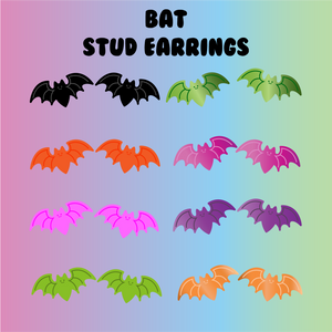 Bat Stud Earrings