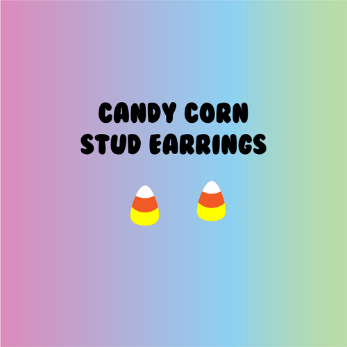 Small Candy Corn Earrings