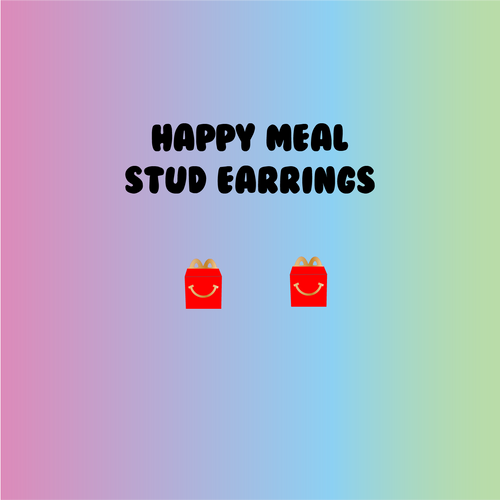 McDonalds Happy Meal Stud Earrings