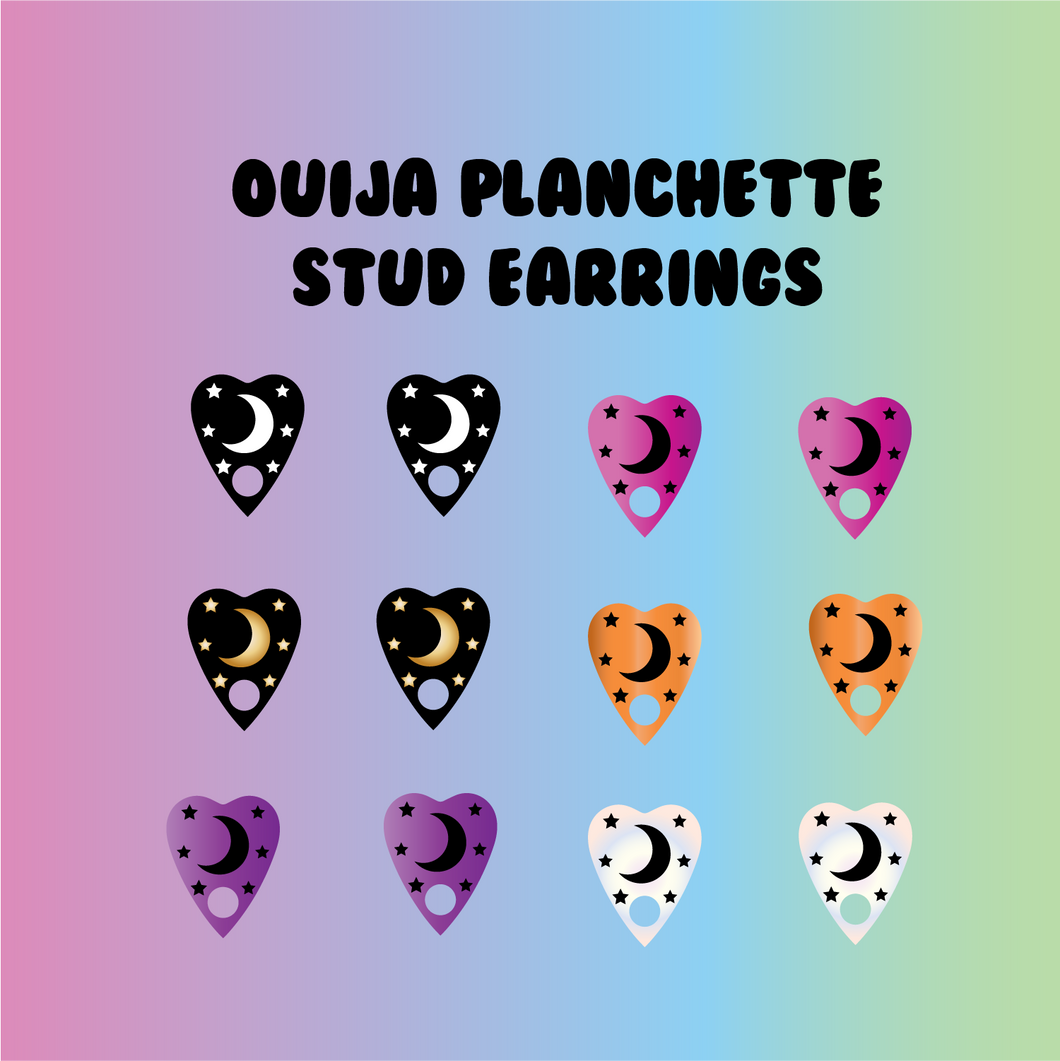 Ouija Planchette Stud earrings