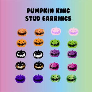 Pumpkin King stud Earrings -  Nightmare Before Christmas