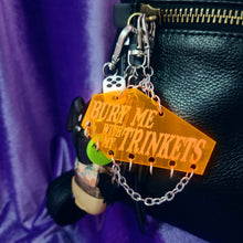 COFFIN TRINKET KEYCHAIN - "BURY ME WITH MY TRINKETS"