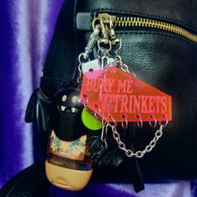 COFFIN TRINKET KEYCHAIN - "BURY ME WITH MY TRINKETS"