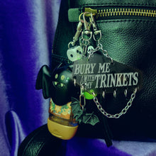 COFFIN TRINKET KEYCHAIN - "BURY ME WITH MY TRINKETS"