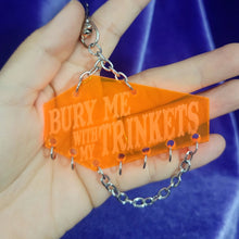 COFFIN TRINKET KEYCHAIN - "BURY ME WITH MY TRINKETS"