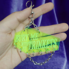 COFFIN TRINKET KEYCHAIN - "BURY ME WITH MY TRINKETS"