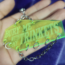 COFFIN TRINKET KEYCHAIN - "BURY ME WITH MY TRINKETS"