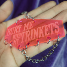 COFFIN TRINKET KEYCHAIN - "BURY ME WITH MY TRINKETS"