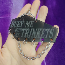 COFFIN TRINKET KEYCHAIN - "BURY ME WITH MY TRINKETS"