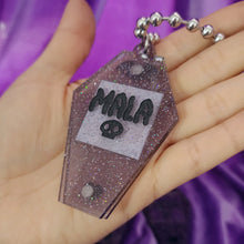 COFFIN FRAME MAGNETIC KEYCHAIN