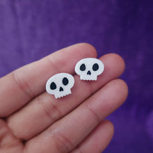 Mini Skull Studs – Spooky Cute Acrylic Earrings