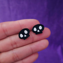 Mini Skull Studs – Spooky Cute Acrylic Earrings