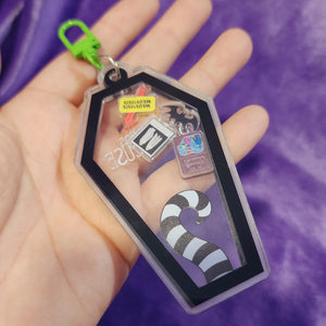 Coffin Shaker Keychain – Acrylic