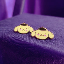 Golden Retriever Friend Enamel Stud Earrings