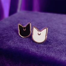 LUNA AND ARTEMIS ENAMEL STUD EARRINGS