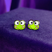 CUTE FROG ENAMEL STUD EARRINGS