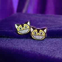 CAT BUS ENAMEL STUD EARRINGS