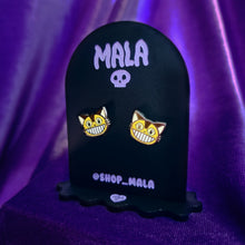 CAT BUS ENAMEL STUD EARRINGS