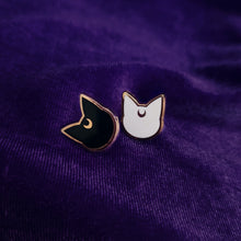 LUNA AND ARTEMIS ENAMEL STUD EARRINGS