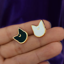 LUNA AND ARTEMIS ENAMEL STUD EARRINGS