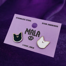 LUNA AND ARTEMIS ENAMEL STUD EARRINGS