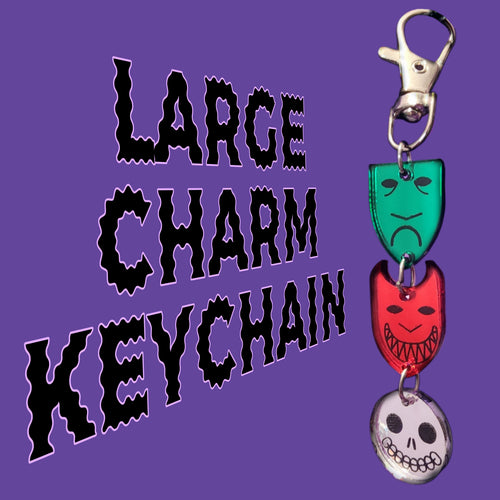 LARGE CHARM NIGHTMARE KEYCHAIN