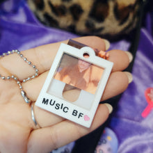 MUSIC BF POLAROID FRAME KEYCHAIN