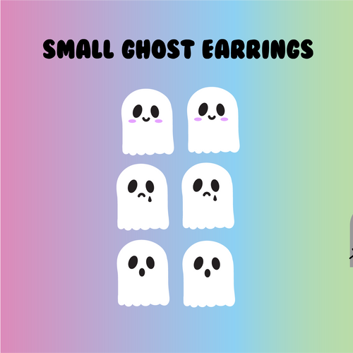 Small Ghost Earrings