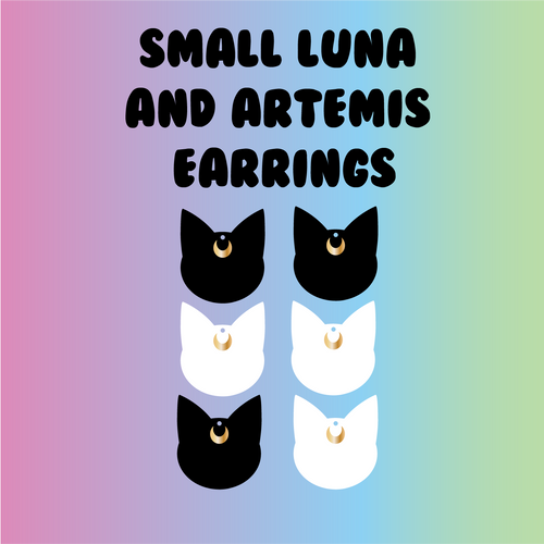 SMALL LUNA AND ARTEMIS EARRINGS