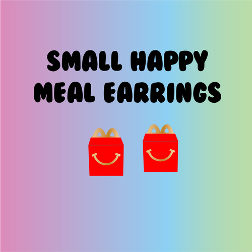 Small McDonalds Happy Meal Earrings
