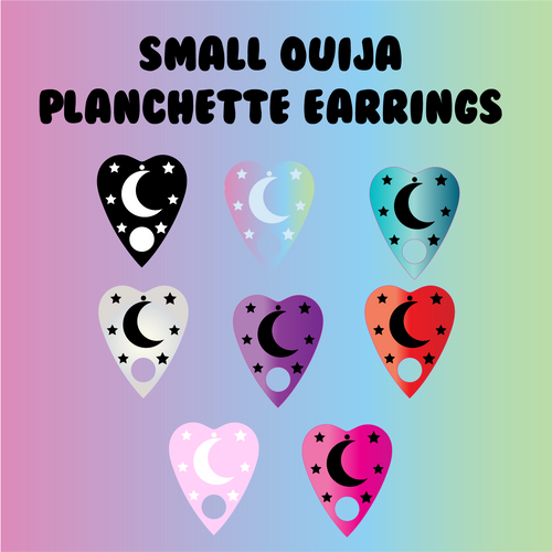 SMALL OUIJA PLANCHETTE EARRINGS