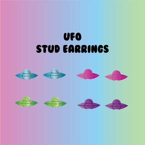 UFO Stud Earrings