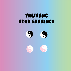 YIN AND YANG STUD EARRINGS