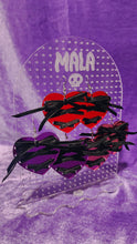 Ribbon Lace Up Heart Earrings - Mirror Acrylic