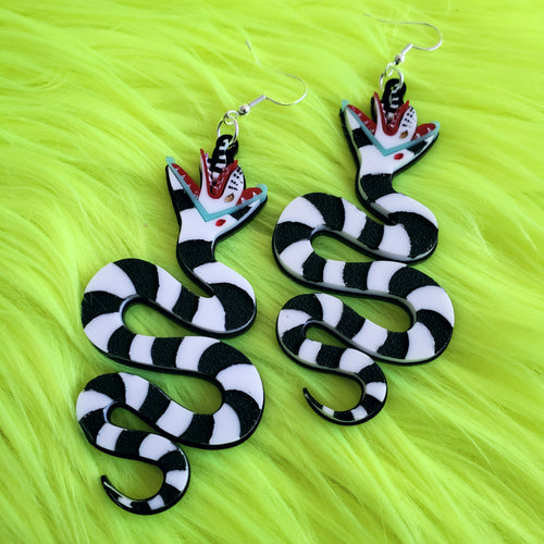 Beetlejuice Sandworm Earrings