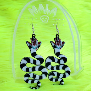 Beetlejuice Sandworm Earrings