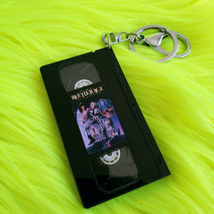 Beetlejuice VHS Keychain