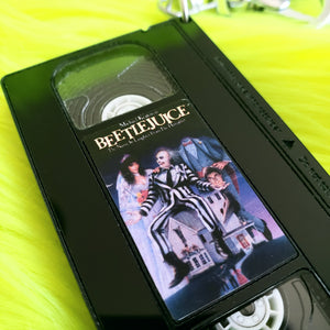 Beetlejuice VHS Keychain