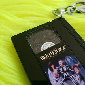 Beetlejuice VHS Keychain