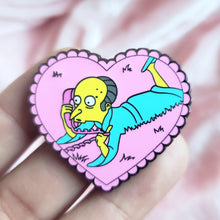 Mr. Burns heart pin