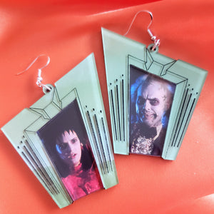 Beetlejuice Wedding Arch Acrylic Earrings