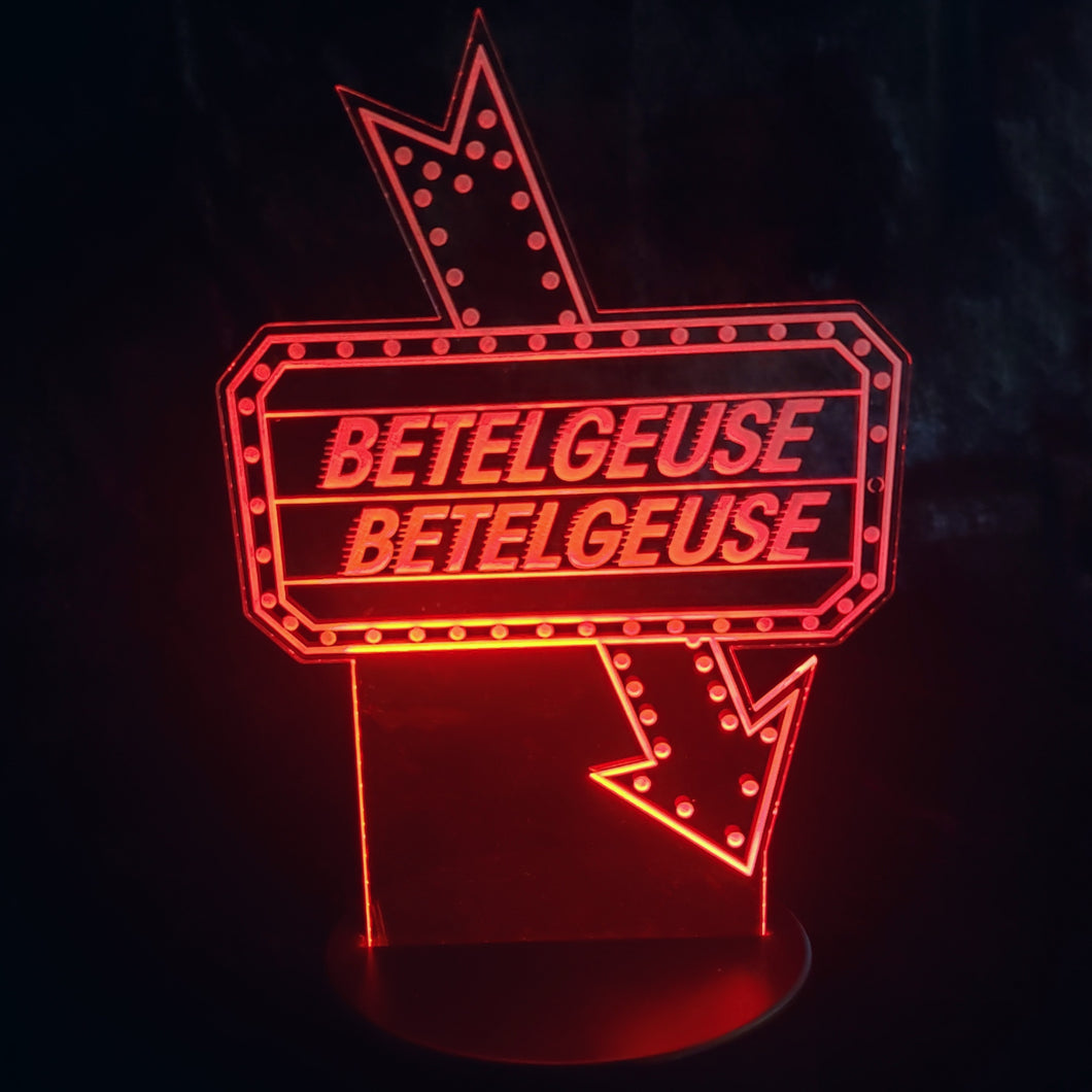 BeetleJuice LED Sign