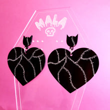 Catwoman Heart Earrings
