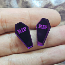 COFFIN STUD EARRINGS