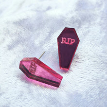 COFFIN STUD EARRINGS
