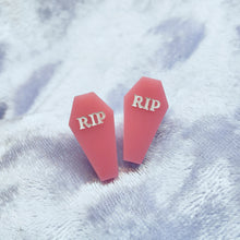COFFIN STUD EARRINGS