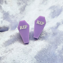COFFIN STUD EARRINGS